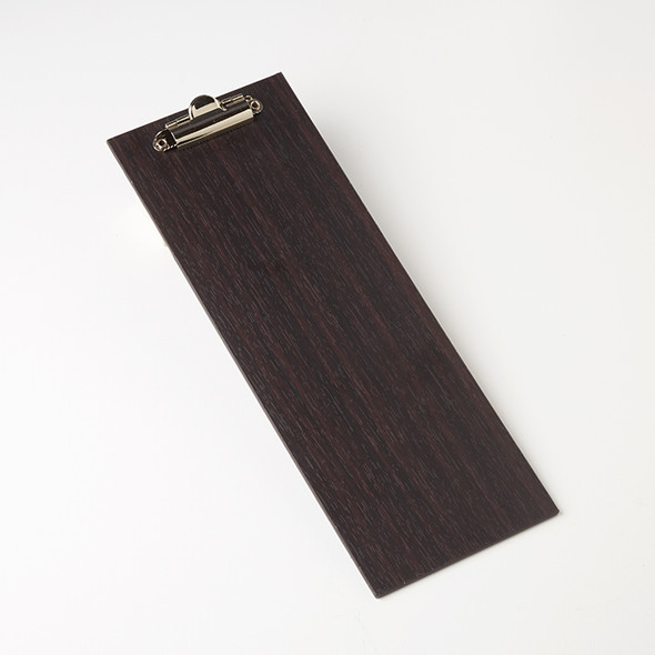 American Metalcraft CB4 Espresso Wood Menu Holder, 4-1/2" x 12-1/2"