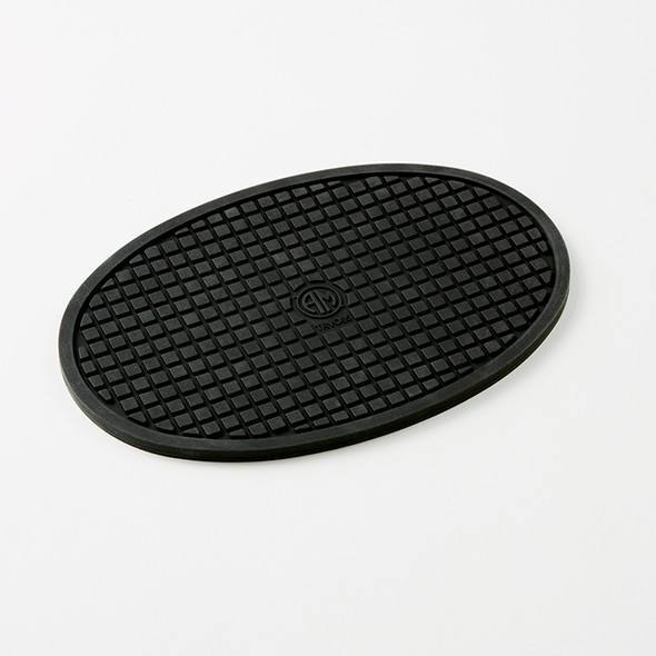 American Metalcraft TRVO85 Silicone Trivet, Black, Oval, 8-3/4"x5-7/8"x1/4"