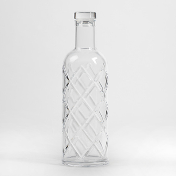 American Metalcraft WB35 Water Bottle, 34 oz., 11-1/4"H, Diamond, Plastic, Clear