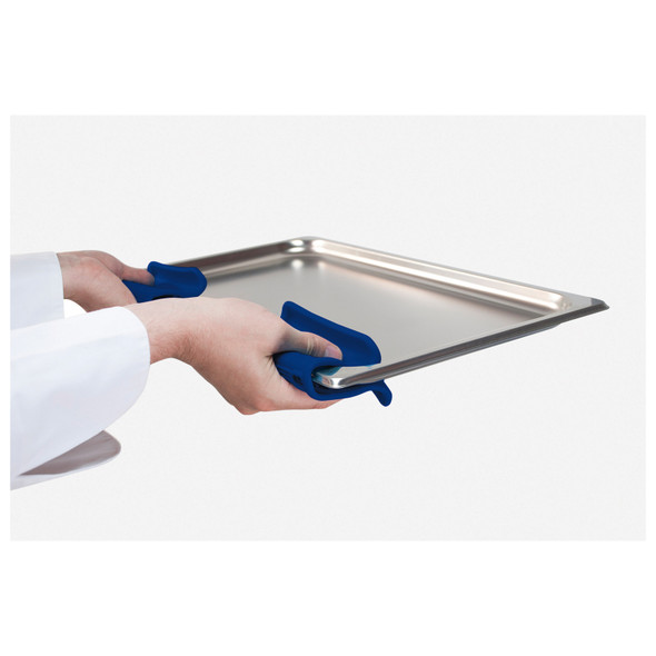 Araven 31211 Silicone Holder, Blue, Non Slip Hot Holder