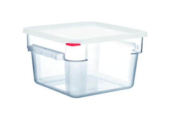 Araven 91853 Clear Storage Container & Lid, 6.3 Qt., Square