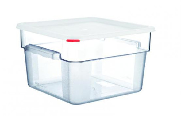Araven 91855 Clear Storage Container & Lid, 12.6 Qt., Square