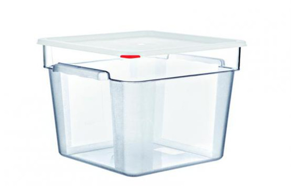 Araven 91856 Clear Storage Container & Lid, 19 Qt., Square