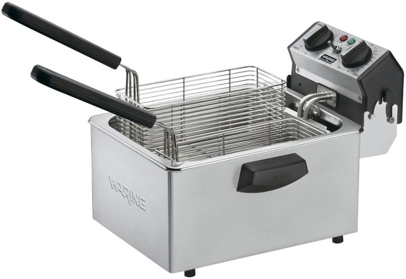 Waring WDF75RC Countertop Deep Fryer, 8-1/2 lb, 30 Min Timer, 120V