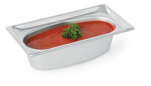 Vollrath 3103040 Steam Pan, 1/3 Size, 4" Deep, Oval, Heavy Duty Vollrath 3103040 Steam Pan, 1/3 Size, 4" Deep, Oval, Heavy Duty