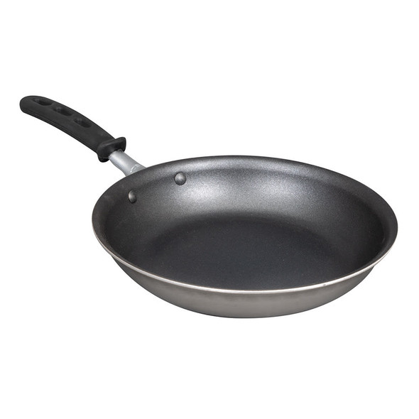 Vollrath 69110 Tribute 10" Fry Pan, 3-Ply S/S Interior, Non-Stick, Silicone Handle