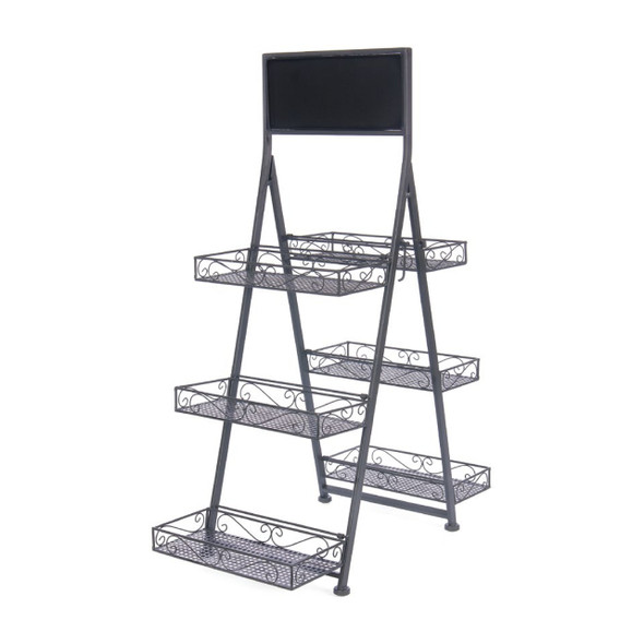 Willow 83829 Metal Display Stand with 6 Baskets, 28"Lx14.25"Wx40.75