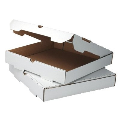 R3 4915 Pizza Box, White, Corrugated, 18" (cs/50pcs)