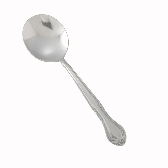 Winco 0004-04 Elegance Bouillon Spoon, 6", Heavy Weight, 12/Box