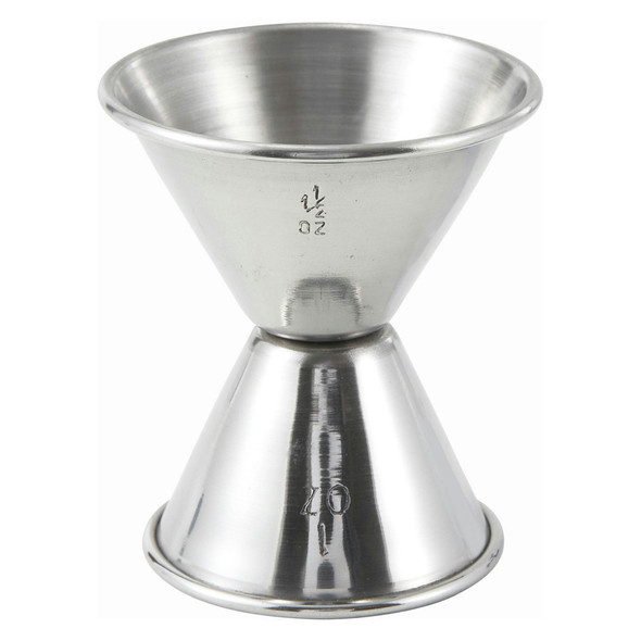 Winco J-4 Stainless Steel Jigger, 1 oz. & 1.5 oz. Winco J-4 Stainless Steel Jigger, 1 oz. & 1.5 oz.