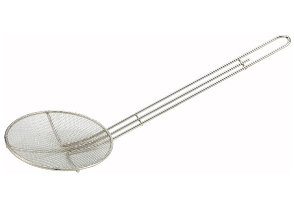 Winco SCF-6R Skimmer, 6-1/2", Round Mesh, 20" Handle