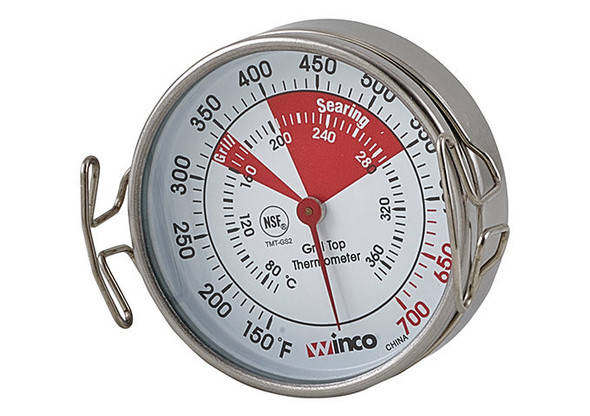 Winco TMT-GS2 Grill Surface Thermometer, w/Stainless Steel Casing,