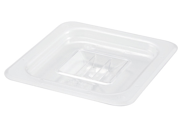 Winco SP7600S Food Pan Cover, 1/6 Size, Solid, Clear, NSF