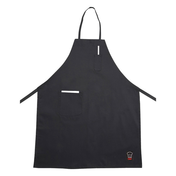 Winco BA-PBK Bib Apron, 31" x 26", with (2) pockets, Black Winco BA-PBK Bib Apron, 31" x 26", with (2) pockets, Black