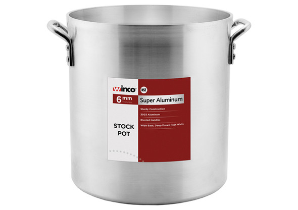 Winco AXHH-100 Aluminum Stock Pot, 100 Quart