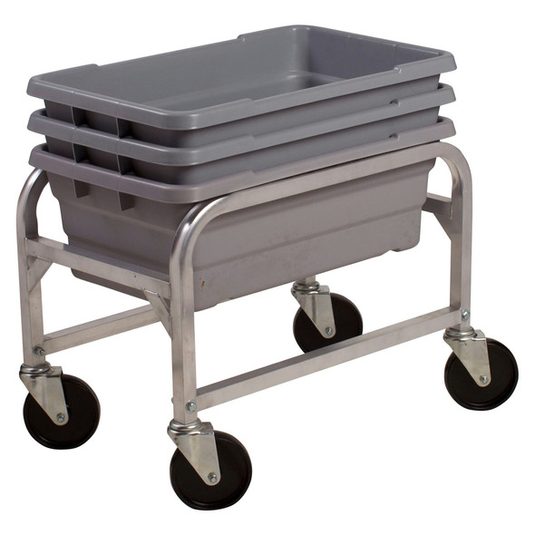 Winco ALBC-1 Lug Box Cart, Aluminum, with 5" Casters Winco ALBC-1 Lug Box Cart, Aluminum, with 5" Casters