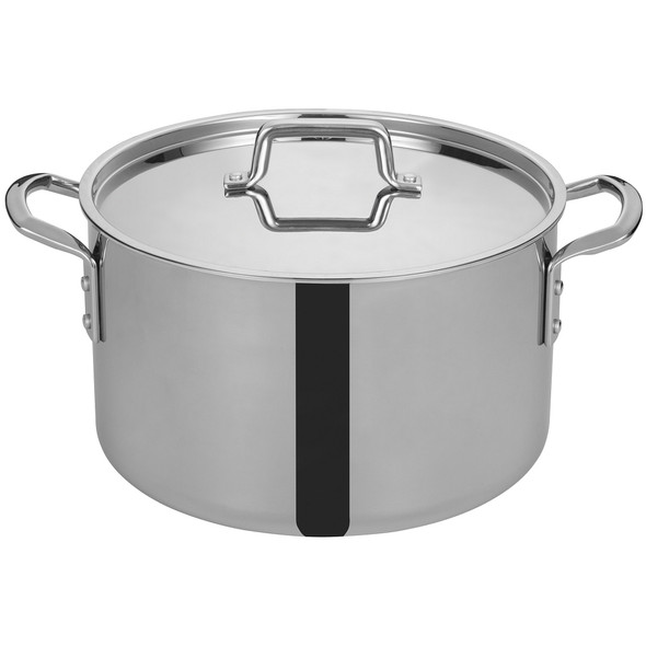 Winco TGSP-16 Tri-Gen, Stock Pot, 16 Quart, with Cover, Stainless