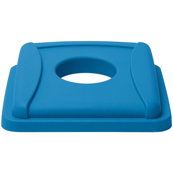 Winco PTCSB-23L Bottle/Can Lid, Square, Polystyrene, Blue