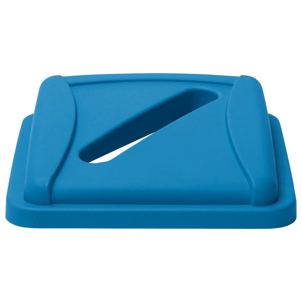 Winco PTCSP-23L Paper Slot Lid, Square, Polystyrene, Blue