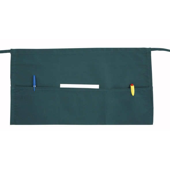 Winco WA-1221G Waist Apron, 22" x 12", Green