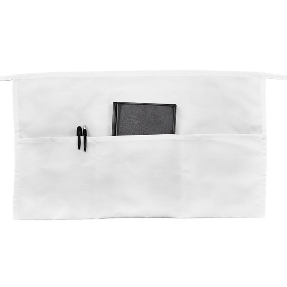 Winco WA-1221W Waist Apron, 22" x 12", White