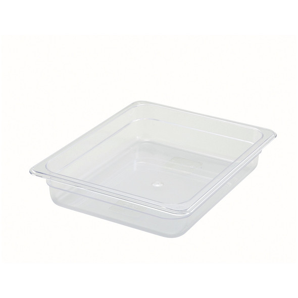 Winco SP7202 Food Pan, Half Size, 2-1/2" Deep, Clear, NSF Winco SP7202 Food Pan, Half Size, 2-1/2" Deep, Clear, NSF