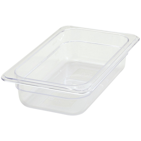 Winco SP7402 Food Pan, 1/4 size, 2-1/2" Deep, Clear, NSF Winco SP7402 Food Pan, 1/4 size, 2-1/2" Deep, Clear, NSF