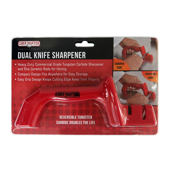 CHEFMASTER 90232 Knife Sharpener, 2 Stage, Handheld CHEFMASTER 90232 Knife Sharpener, 2 Stage, Handheld