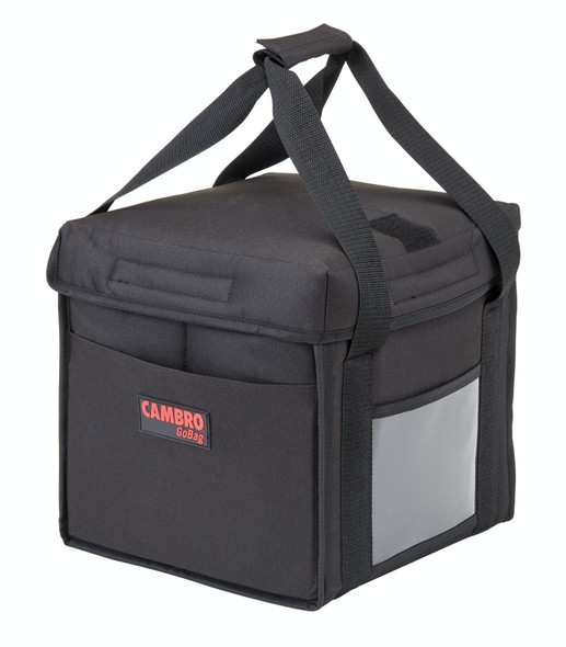 Cambro GBD13913110 GoBag Delivery Bag, Small, Black, 13"x9"x13"