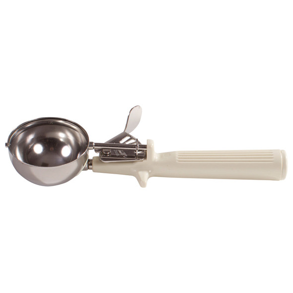 Winco ICOP-10 Deluxe Disher, Size 10, 3-1/4 oz., Ivory, Stainless