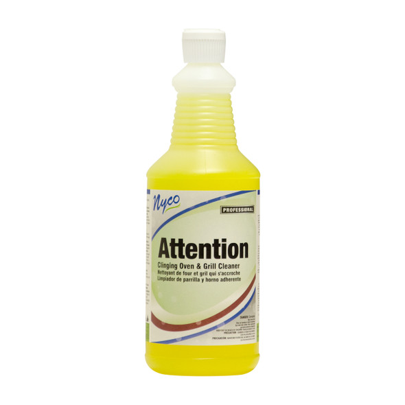 Nyco NL406-Q12 Attention Clinging Oven & Grill Cleaner, 32oz