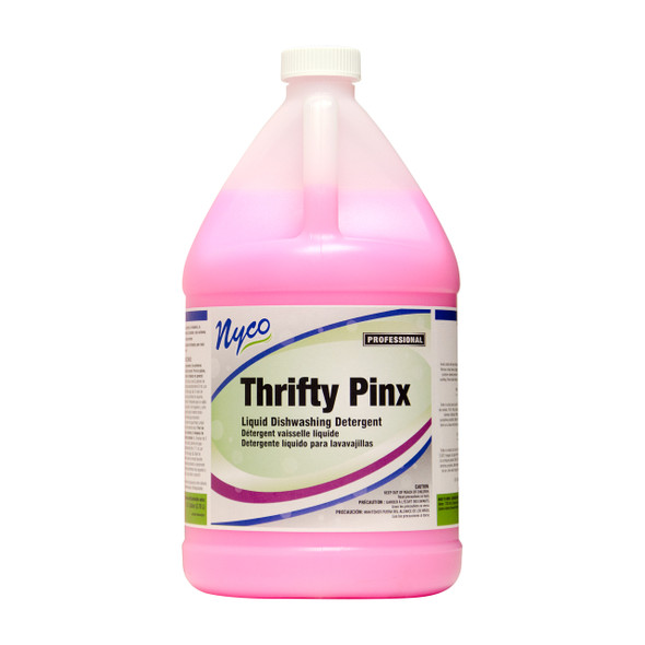 Nyco NL984-G4 Thrifty Pinx Liquid Dishwashing Detergent, 1 Gallon