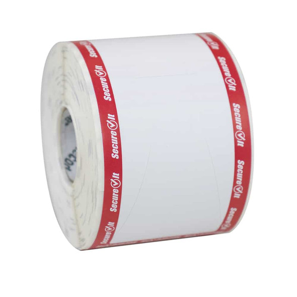 National Checking DCG-SP26-4 Secure It Permanent Labels, 2" x 6", Red, 4 Rolls Pk