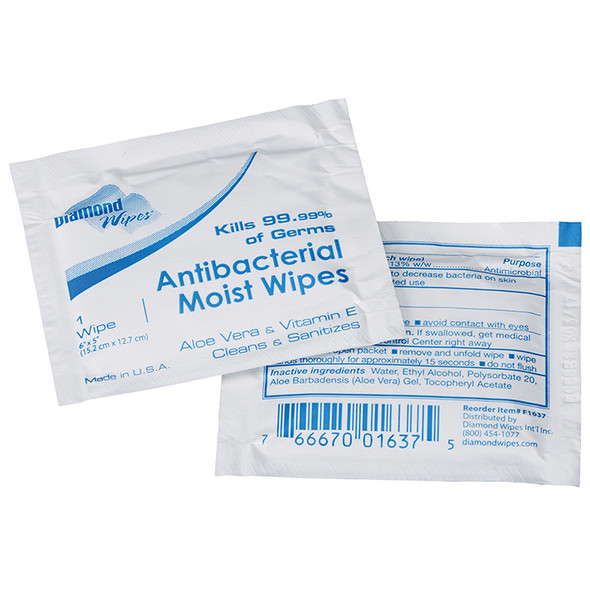 Hoffmaster 9704 Anti-Bacterial Mini Towel Wipes (case/1,000pcs)