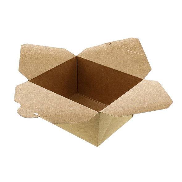 Kraft Folded Takeout Box, 4" x 3.5" x 2.5" (450/case)