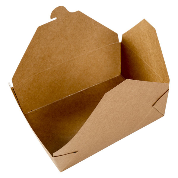Kraft Folded Takeout Box, 7" x 5" x 1.9" (200pcs/case)