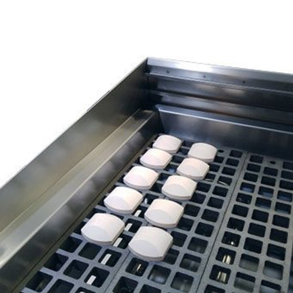 Winco NGCB-P11-2 Briquette Rock Kit, for 24" Charbroiler