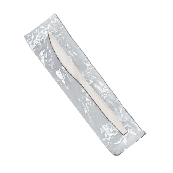 D&W IEKW Medium Weight Wrapped Knife, White - 1000/Case
