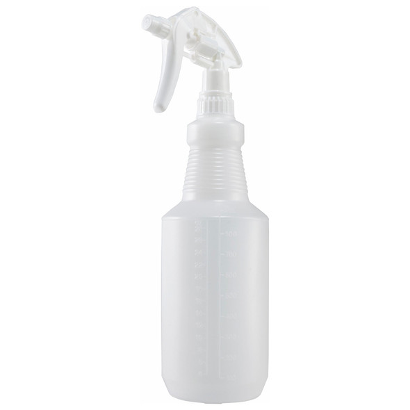Winco PSR-9W Spray Bottle, 28 oz., White Trigger, Plastic
