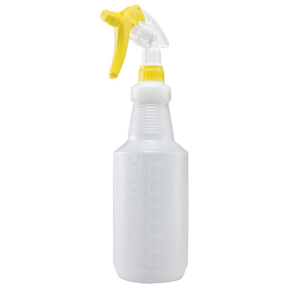 Winco PSR-9Y Spray Bottle, 28 oz., Yellow Trigger, Plastic