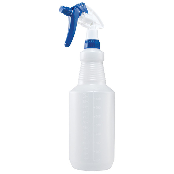 Winco PSR-9B Spray Bottle, 28 oz., Blue Trigger, Plastic
