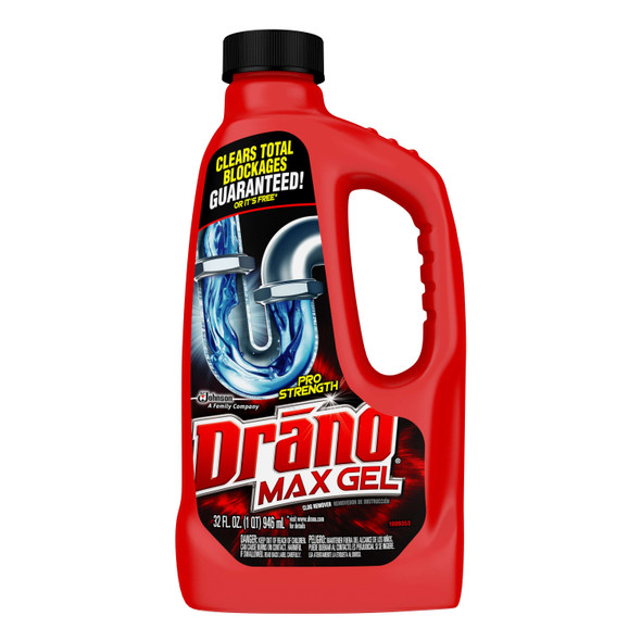 SC Johnson Drano Max Gel Clog Remover, 32 oz.
