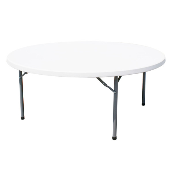 Omcan 41599 Folding Plastic Table, Round, 70.8" Diameter