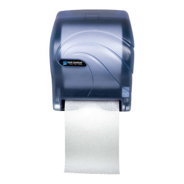 San Jamar T8090TBL Tear-N-Dry Essence Paper Towel Dispenser, Automatic, Blue