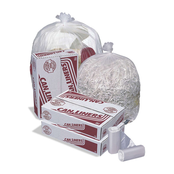 Pitt Plastics 12 - 16 Gallon Garbage Liners, Natural, 24" x 33", Roll (1000pcs/case)