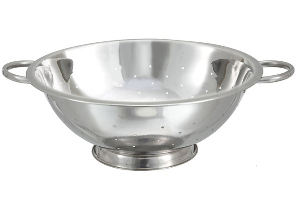 Winco COD-8 Stainless Steel Colander with Handles and Base - 8 Qt., 14" Dia Winco COD-8 Stainless Steel Colander with Handles and Base - 8 Qt., 14" Dia