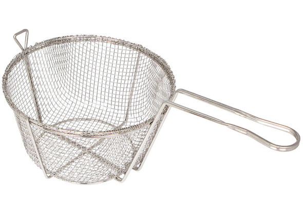 Winco FBR-8 Fry Basket, 8-1/2", Coarse, Round