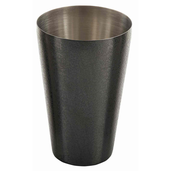 Tablecraft 10554 Cocktail Shaker, 18 oz., Black Acid Etch Finish