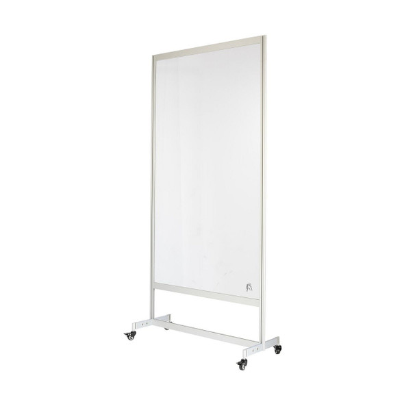 JMC SAR-3672 Safety Shield/Sneeze Guard, Rolling, 36"W x 72"H