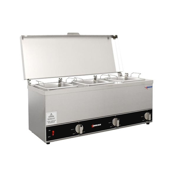 Omcan FW-CN0253 Triple Sauce Pot Warmer, 120V, 600W
